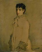 Edouard Manet Jeunne femme en rose Spain oil painting artist